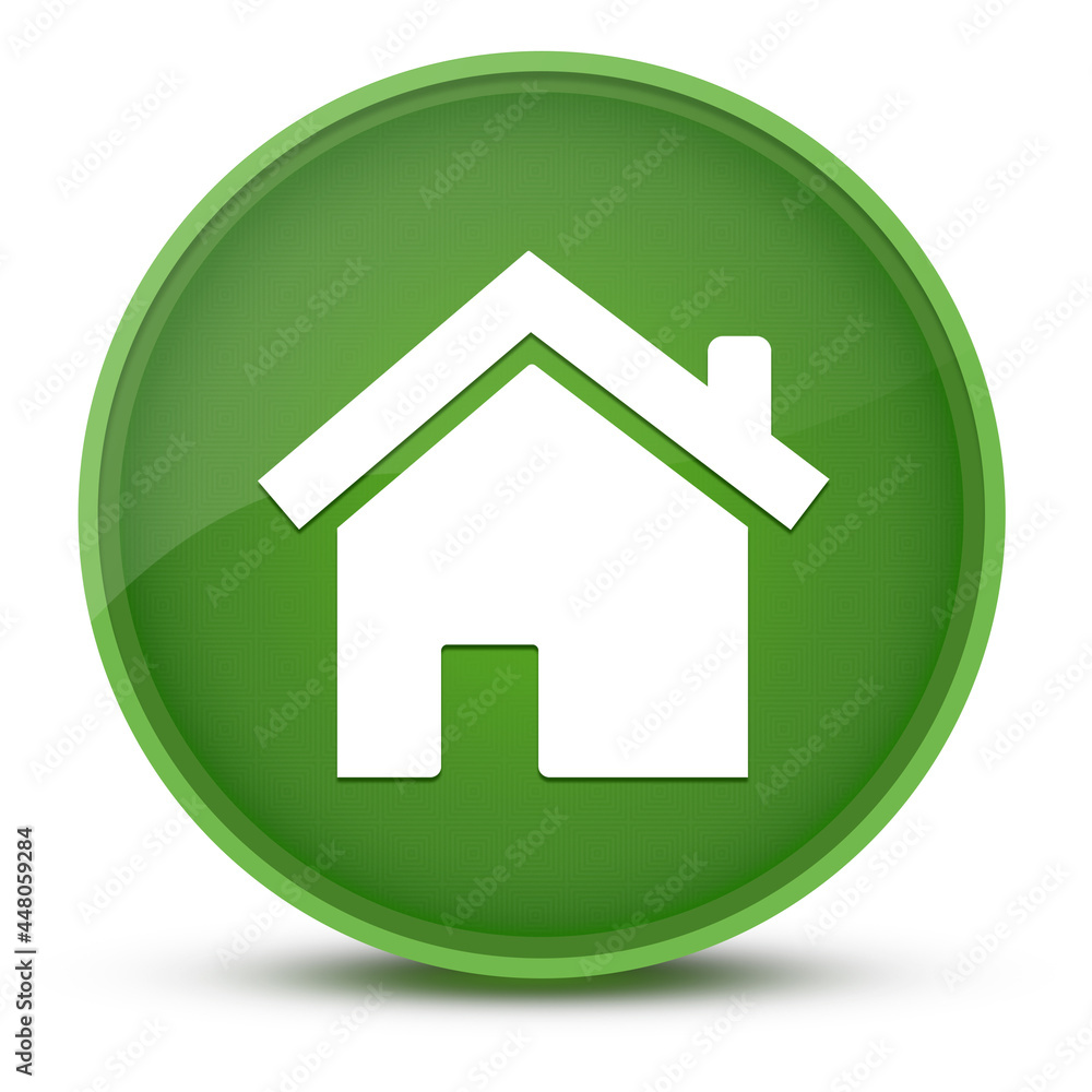 Home luxurious glossy green round button abstract
