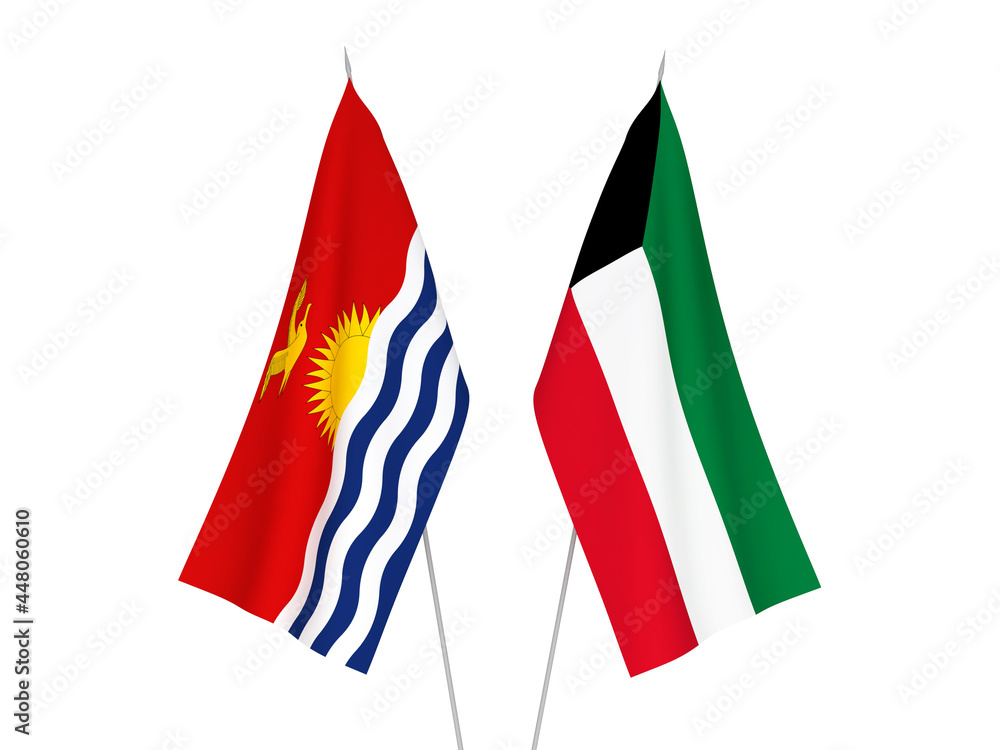 Kuwait and Republic of Kiribati flags