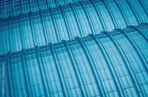 Metal sheet roof, Corrugated metal texture surface or galvanize steel background