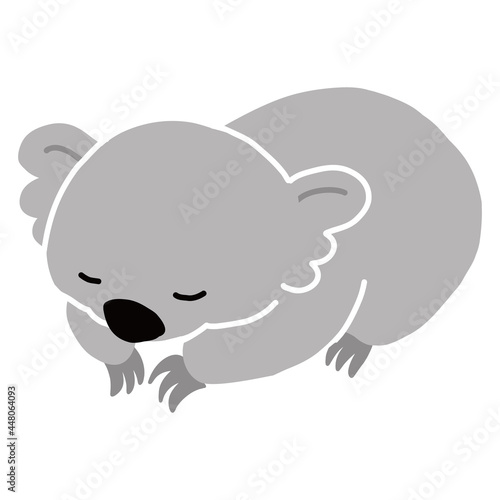 オーストラリアの動物　謝っているコアラのベクターイラスト
