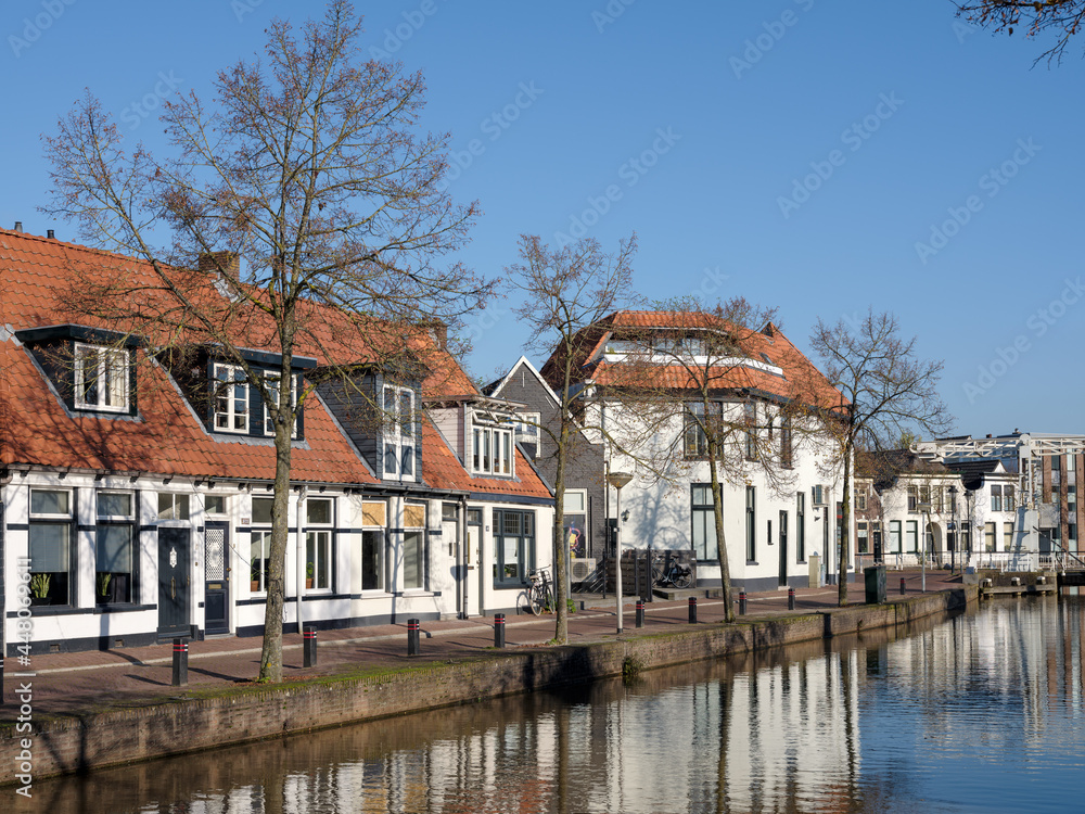 Keizersgracht in Meppel, Drenthe Province, The Netherlands