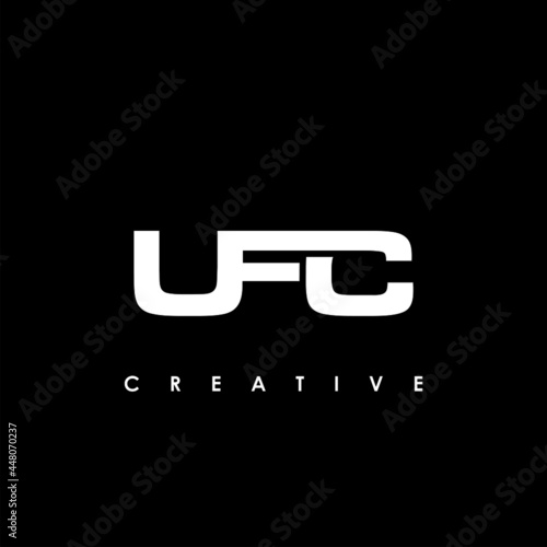 UFC Letter Initial Logo Design Template Vector Illustration фототапет