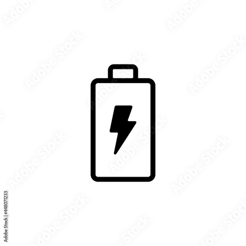 battery flat icon vector illustration