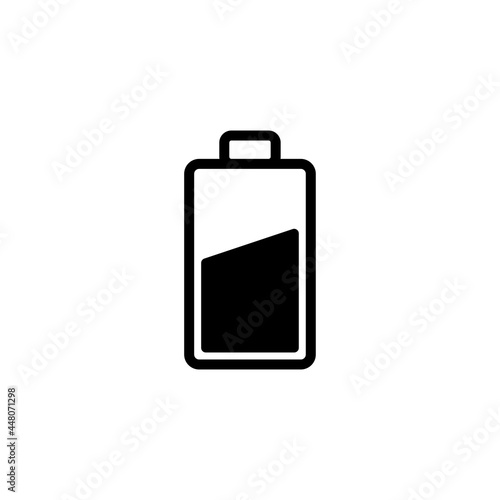 battery flat icon vector illustration