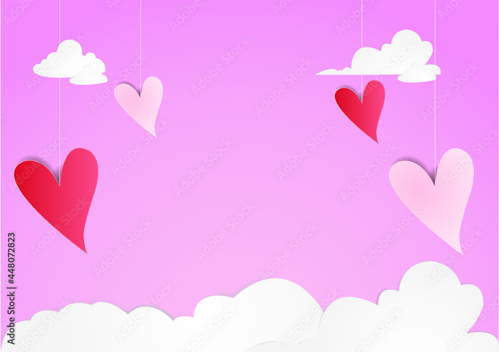 heart-shaped balloons valentine day