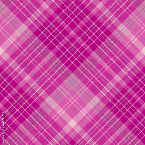 Seamless pattern in pink and purple colors for plaid, fabric, textile, clothes, tablecloth and other things. Vector image. 2