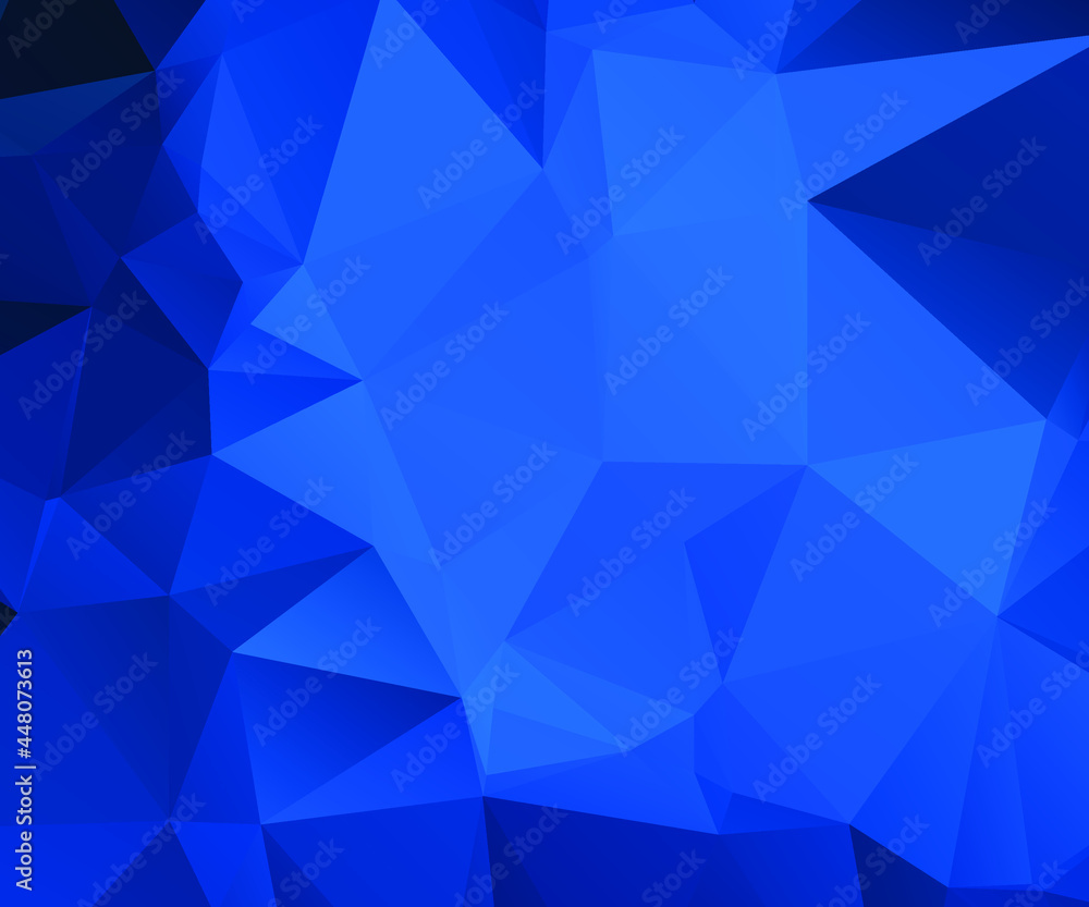 Blue Abstract Color Polygon Background Design, Abstract Geometric Origami Style With Gradient Blue Abstract Color Polygon Background Design, Abstract Geometric Origami Style With Gradient