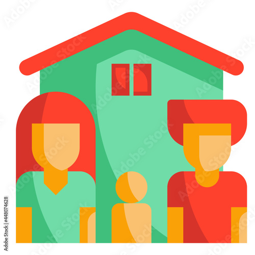 family flat icon