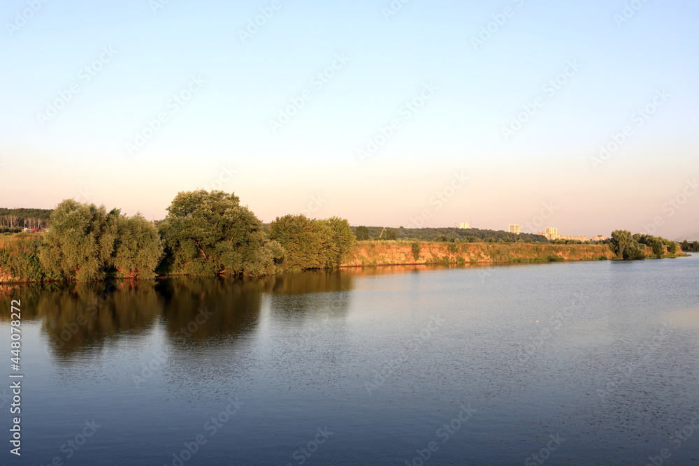 View of banks of Oka River