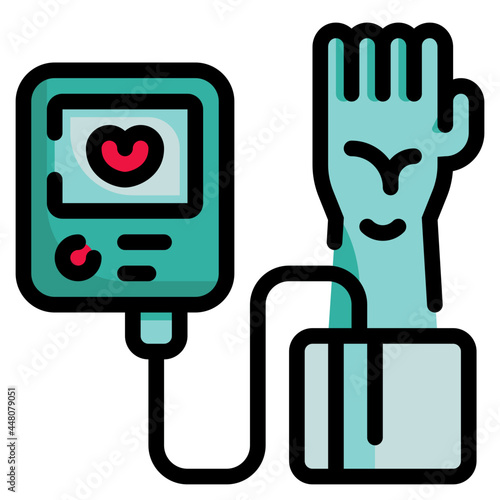 tonometer line icon