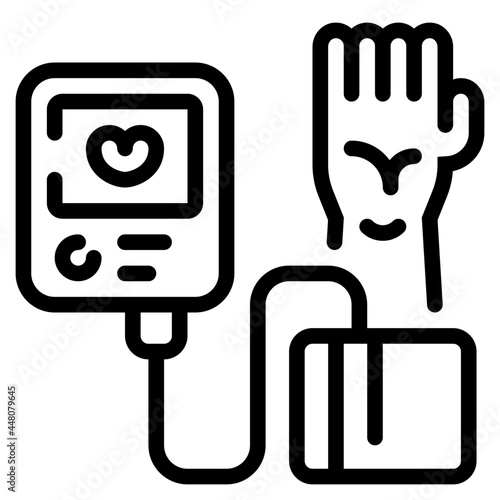 tonometer line icon