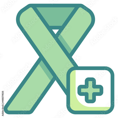 aids blue line icon