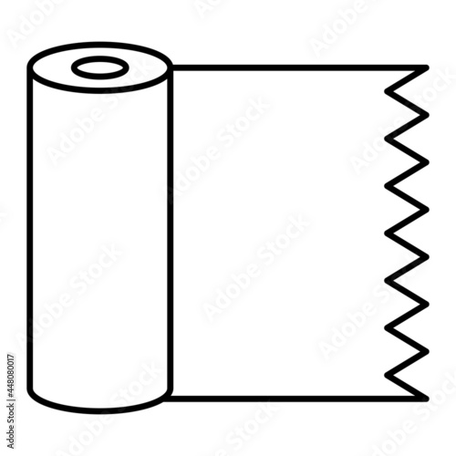 Vector Plastic Wrap Outline Icon Design