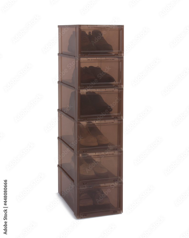 shoe storage organization isolated on white background shoe storage organization isolated on white background