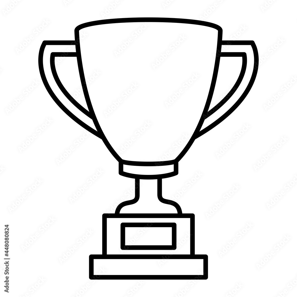 Vector Trophy Outline Icon Design Vector Trophy Outline Icon Design