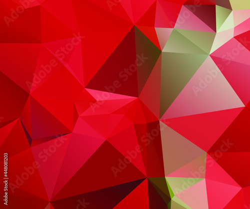 Red Abstract Color Polygon Background Design  Abstract Geometric Origami Style With Gradient