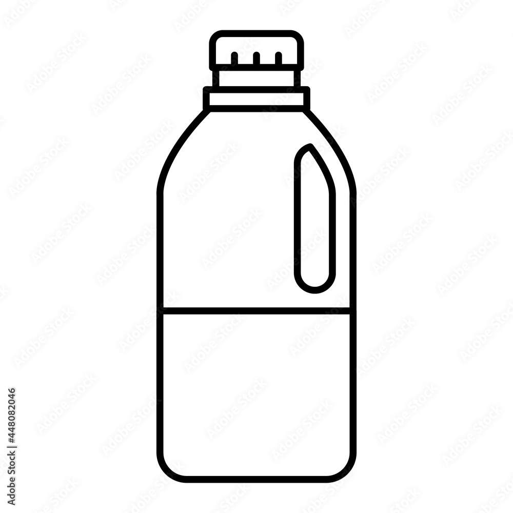 Vector Milk Outline Icon Design Vector Milk Outline Icon Design
