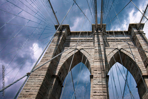 Sky over Brooklyn Bridge © jovannig