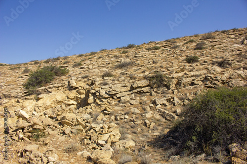 Granite boulders high in the mountains