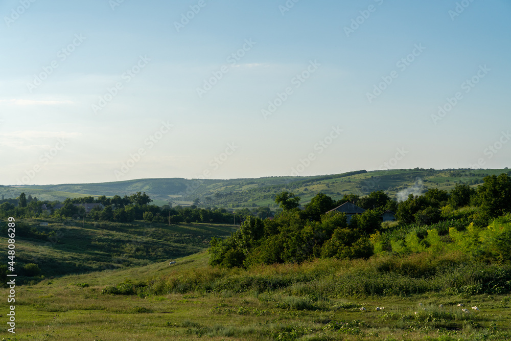 Obraz premium landscape with mountains and trees