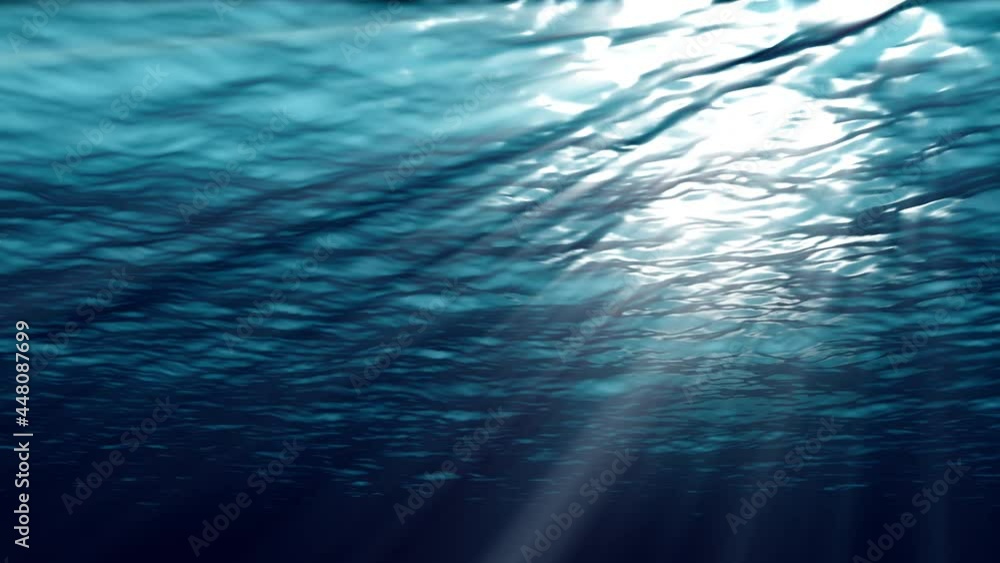 4k video of an underwater scene. 3d rendering 4k video of an underwater scene. 3d rendering