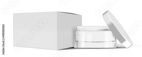 Blank Glass Cosmetic Cream Jar For Your Product