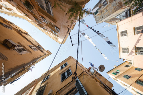 Fototapeta Naklejka Na Ścianę i Meble -  streets of the old town of kerkyra