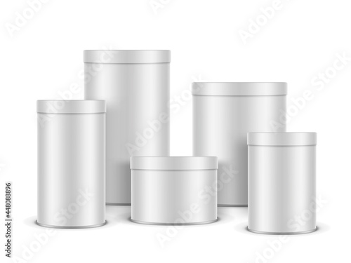 White Paper Chips Tube With Plastic Lid