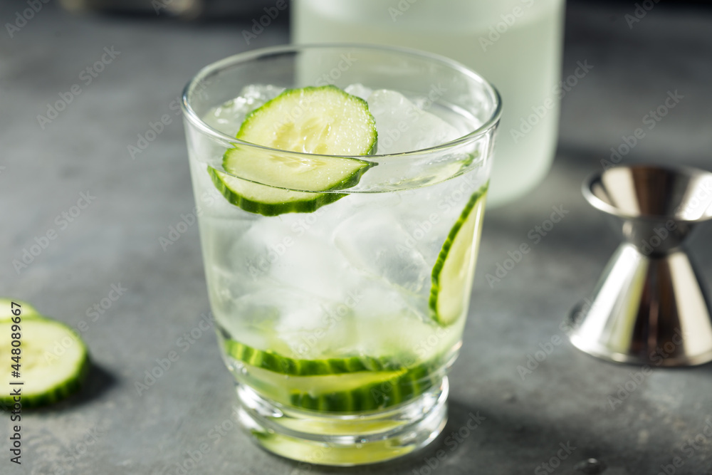 Refreshing Boozy Cucumber Shochu Cocktail Refreshing Boozy Cucumber Shochu Cocktail