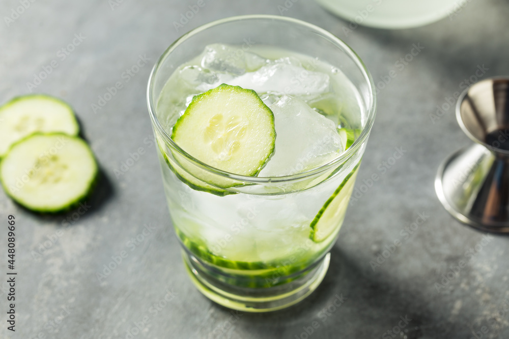 Refreshing Boozy Cucumber Shochu Cocktail Refreshing Boozy Cucumber Shochu Cocktail