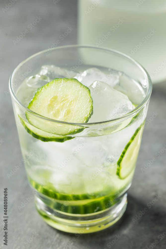 Refreshing Boozy Cucumber Shochu Cocktail Refreshing Boozy Cucumber Shochu Cocktail