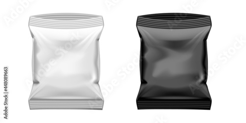 Slim Food Pillow Package Isolated On White