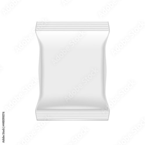 Slim Food Pillow Package Isolated On White