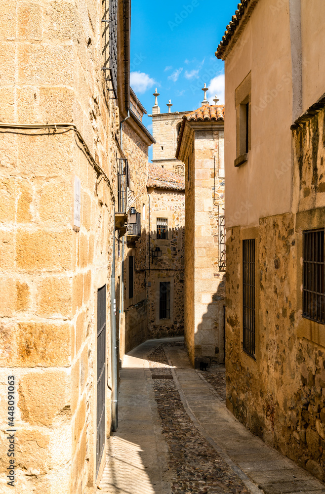 Architecture of Caceres in Spain