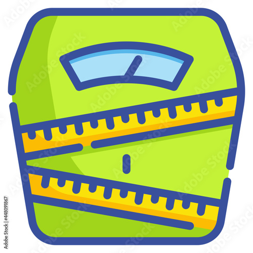 scales line icon