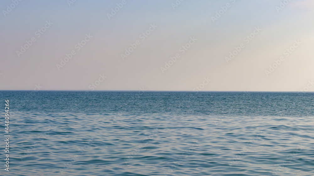 Beautiful blue sea and horizon