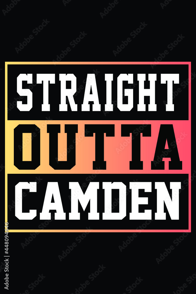 Straight Outta Camden T-shirt Design