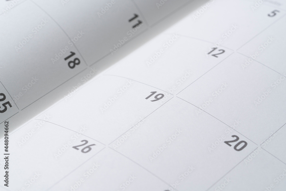 close up of calendar on the table background, planning for business meeting or travel planning concept close up of calendar on the table background, planning for business meeting or travel planning concept
