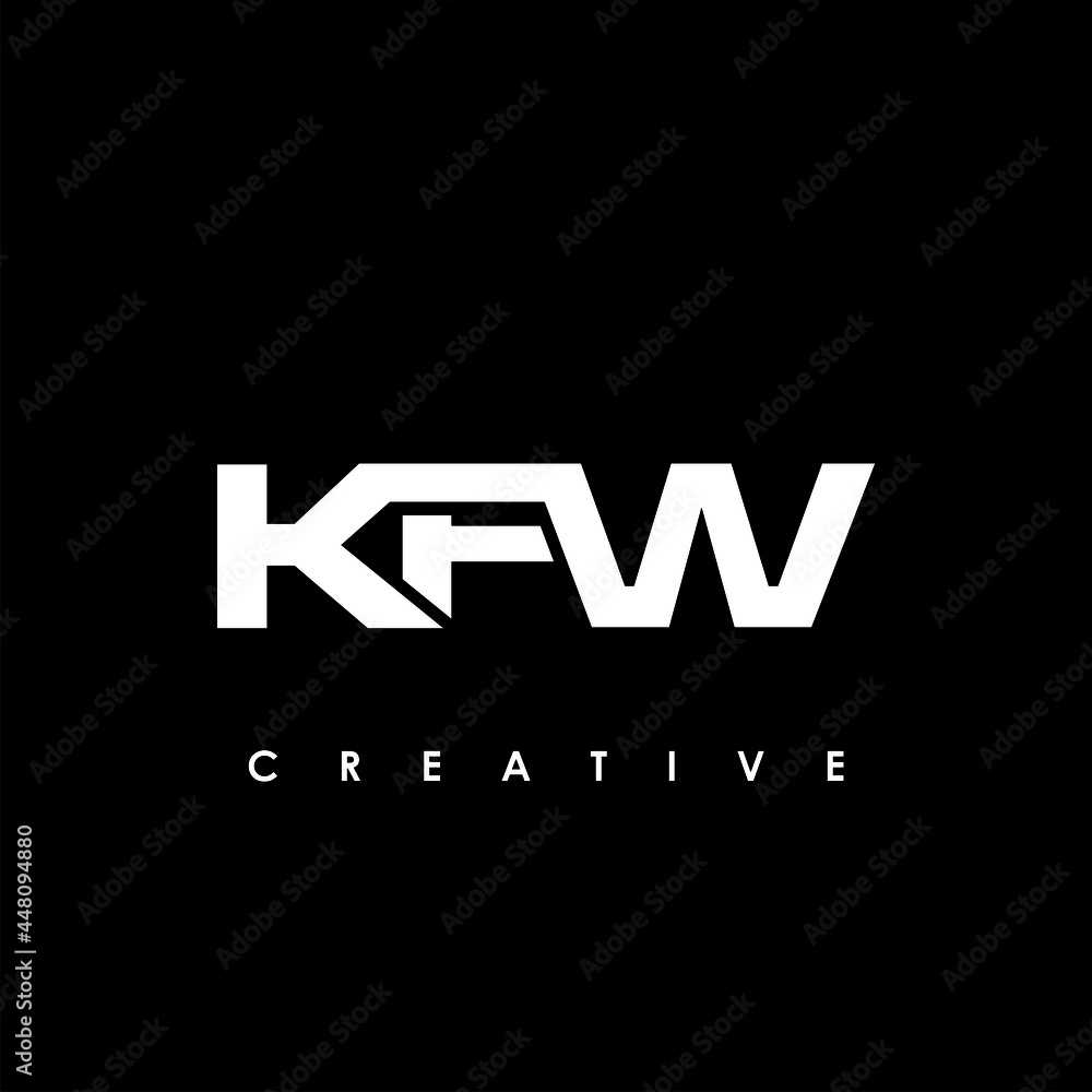 KFW Letter Initial Logo Design Template Vector Illustration KFW Letter Initial Logo Design Template Vector Illustration