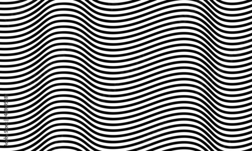 Black and White Pattern | Wave Background