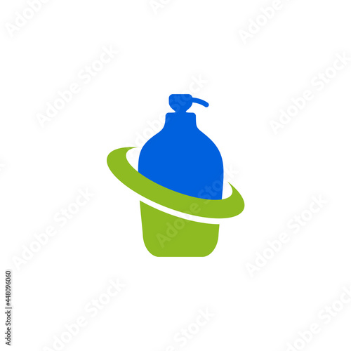 Hand sanitizer logo design template