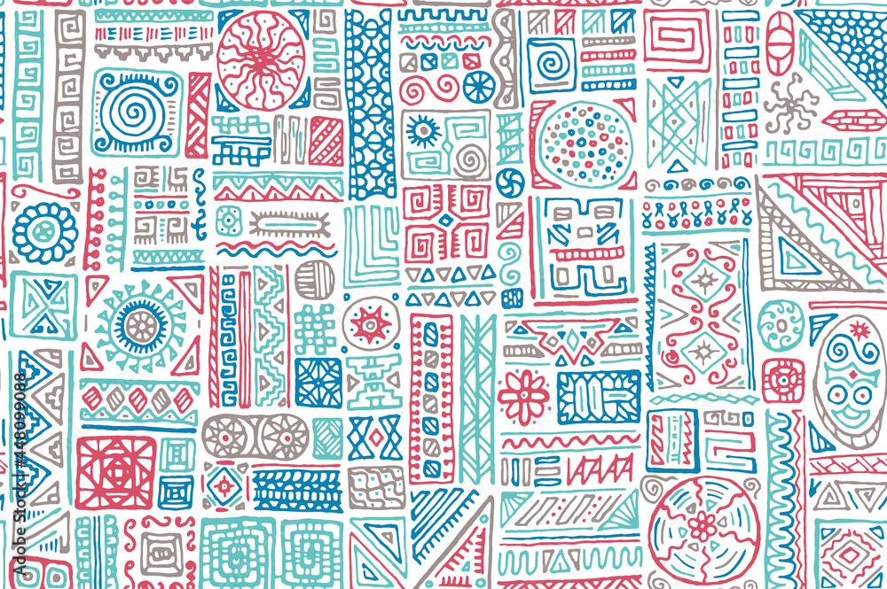 Traditional african vector seamless pattern design Traditional african vector seamless pattern design