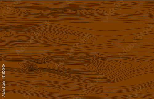 Wooden texture pattern.black line on brown background. Natural organic tree background. Wood grain textured effect.  Hand drawn dense lines. Abstract geometric line art vector illustration.