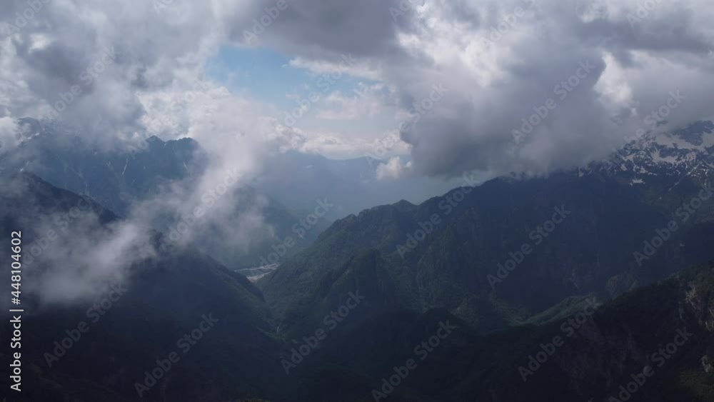 Incredible views in the Albanian Alps summer's day in Albania in the mountains, morning view of beautiful mountain range. Incredible views in the Albanian Alps summer's day in Albania in the mountains, morning view of beautiful mountain range.