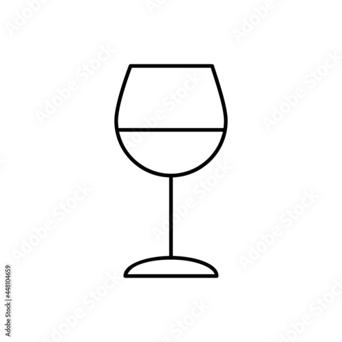 Wineglass icon vector set. alcoholic drink illustration sign collection. goblet symbol. Bar logo.