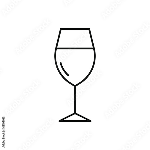 Wineglass icon vector set. alcoholic drink illustration sign collection. goblet symbol. Bar logo.