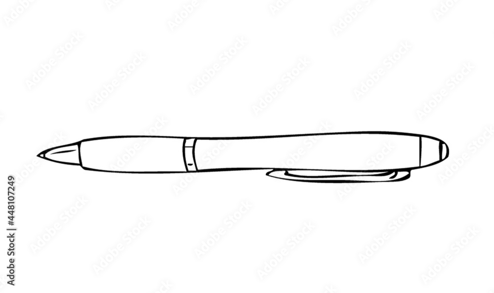 Ball Point Pen Outline Drawing Clipart Ball Point Pen Outline Drawing Clipart