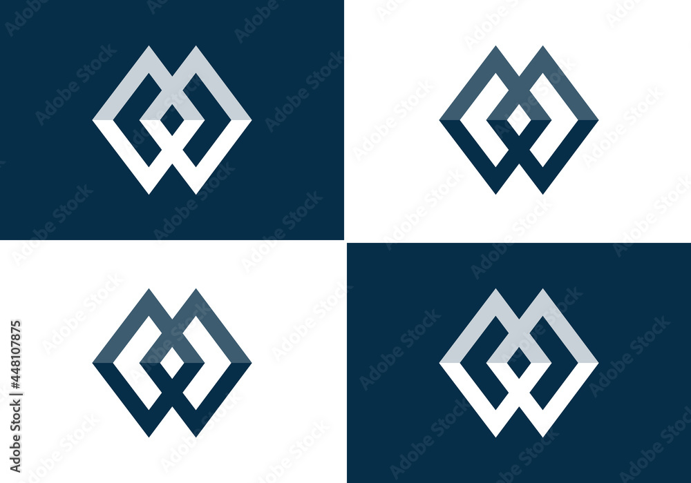 MW letter logo MW letter logo