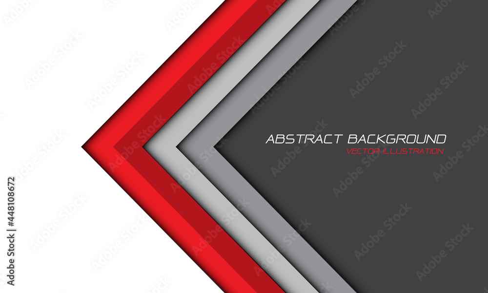 Abstract red gray arrow white blank space design modern futuristic background vector illustration. Abstract red gray arrow white blank space design modern futuristic background vector illustration.