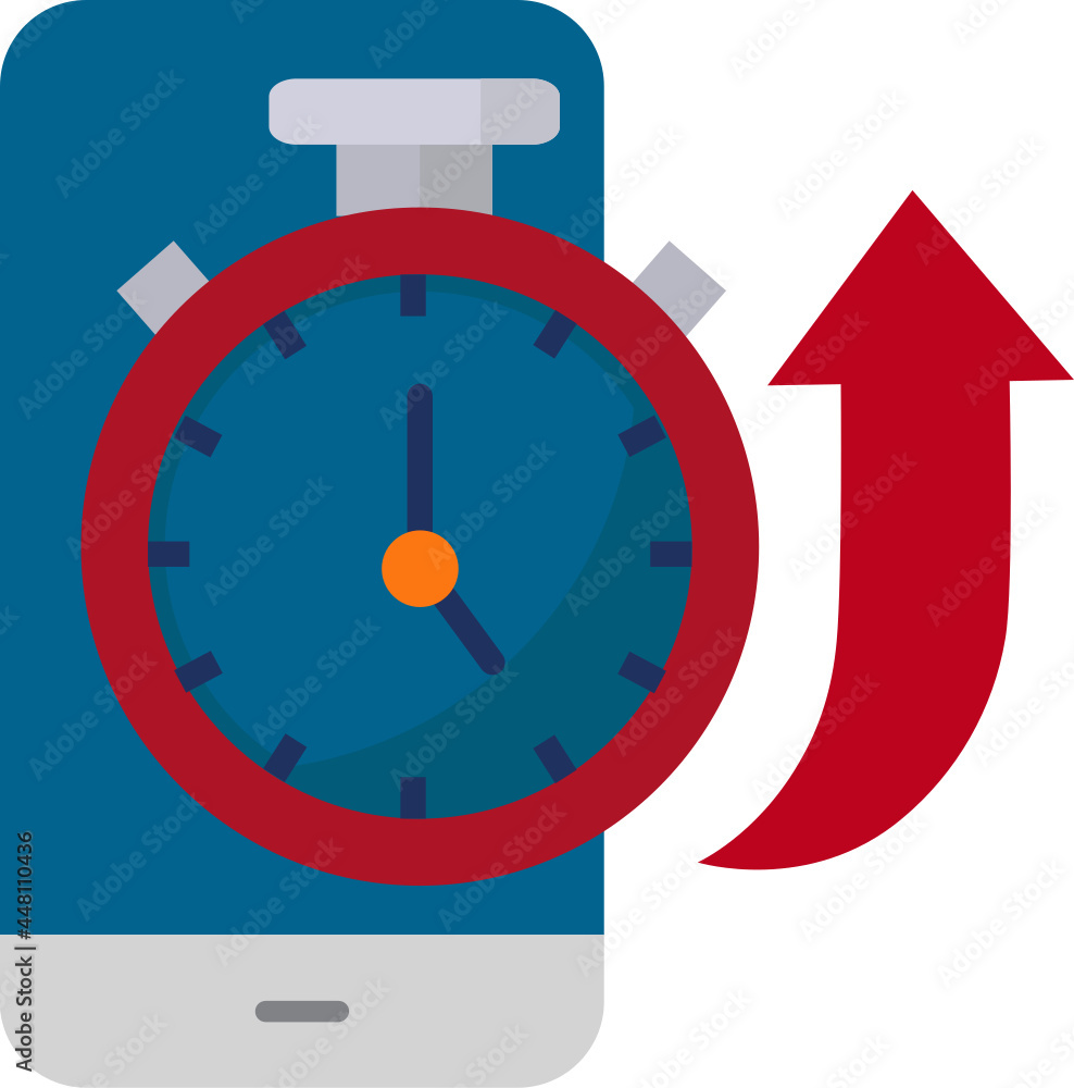 Stopwatch icon. SEO marketing concept icon style Stopwatch icon. SEO marketing concept icon style